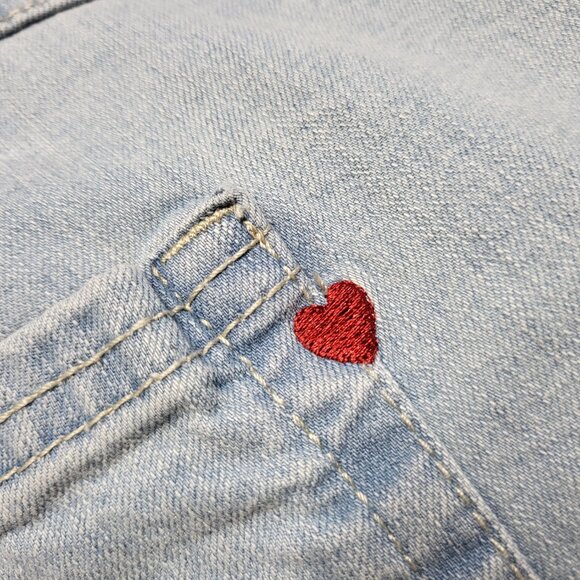 Denim 24/7 Womens Jeans 28WP Stretch High Rise Wide Leg Light Wash - Picture 6 of 16